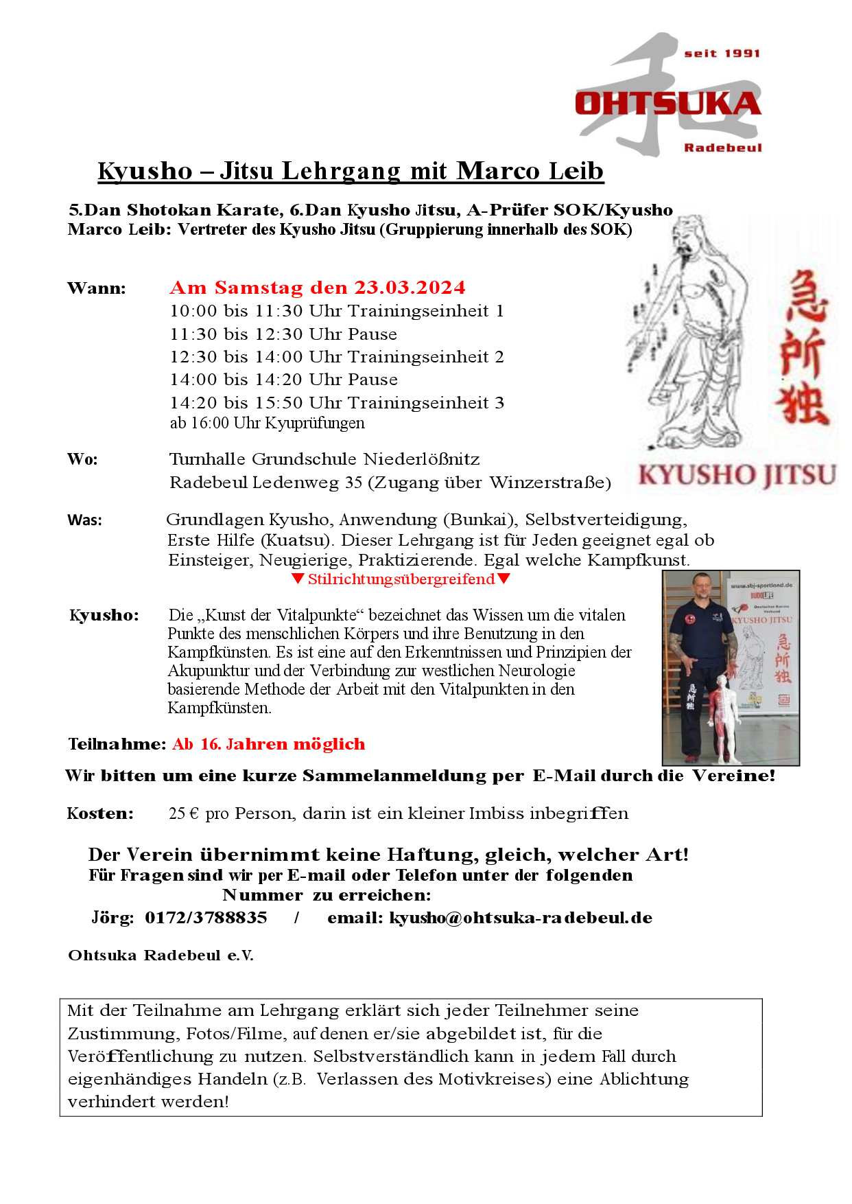 Kyusho Lehrgang in Radebeul 23.03.24