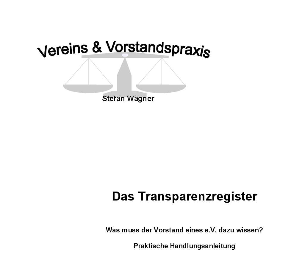 Merkblatt Umgang mit dem Transparenzregister